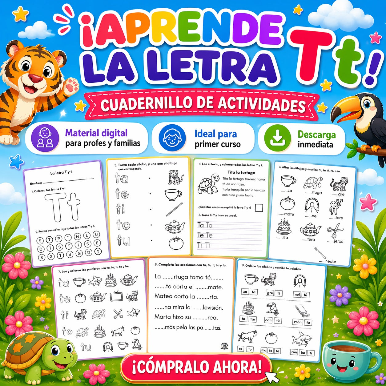 Cuadernillo de la letra T