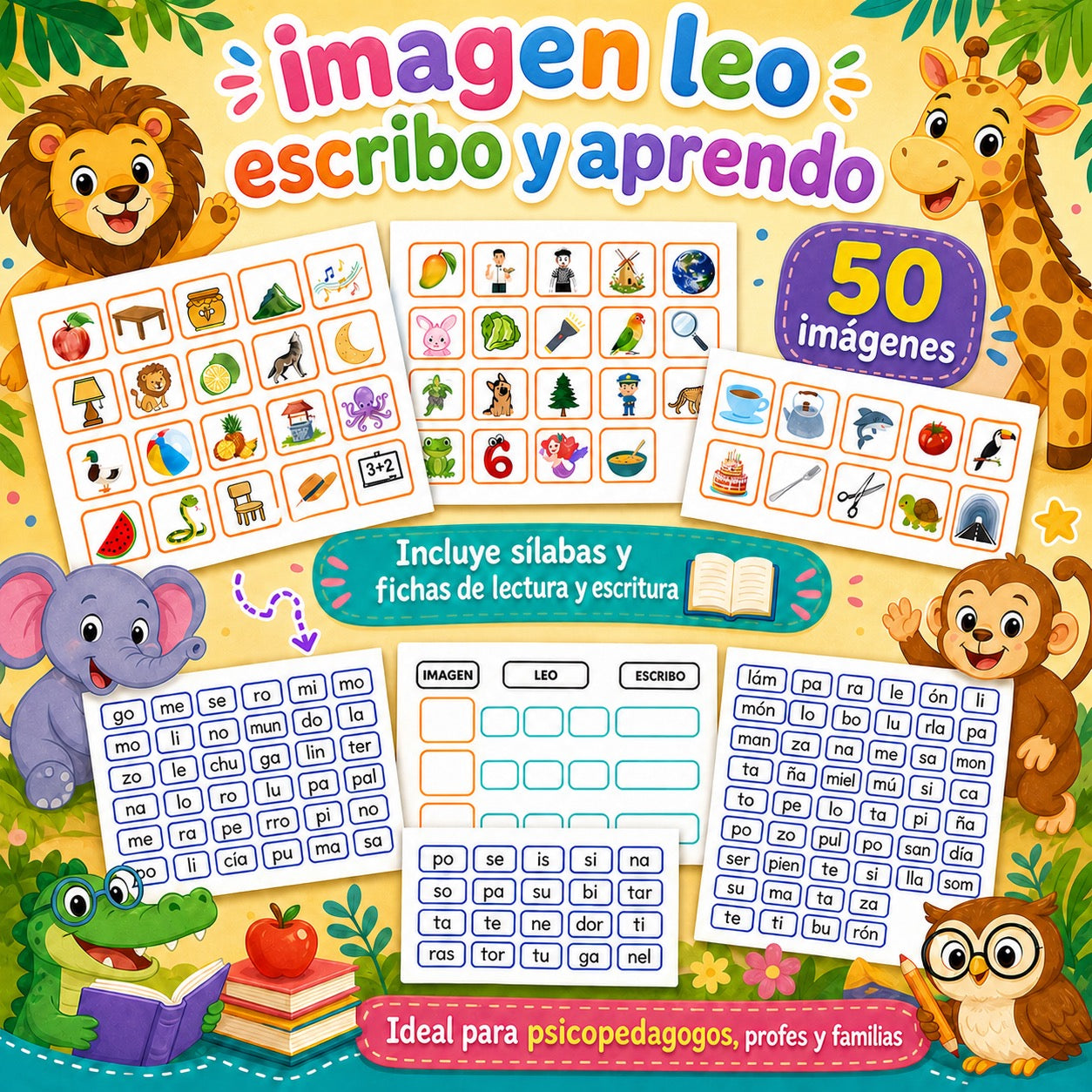 imagen, leo, escribo y aprendo