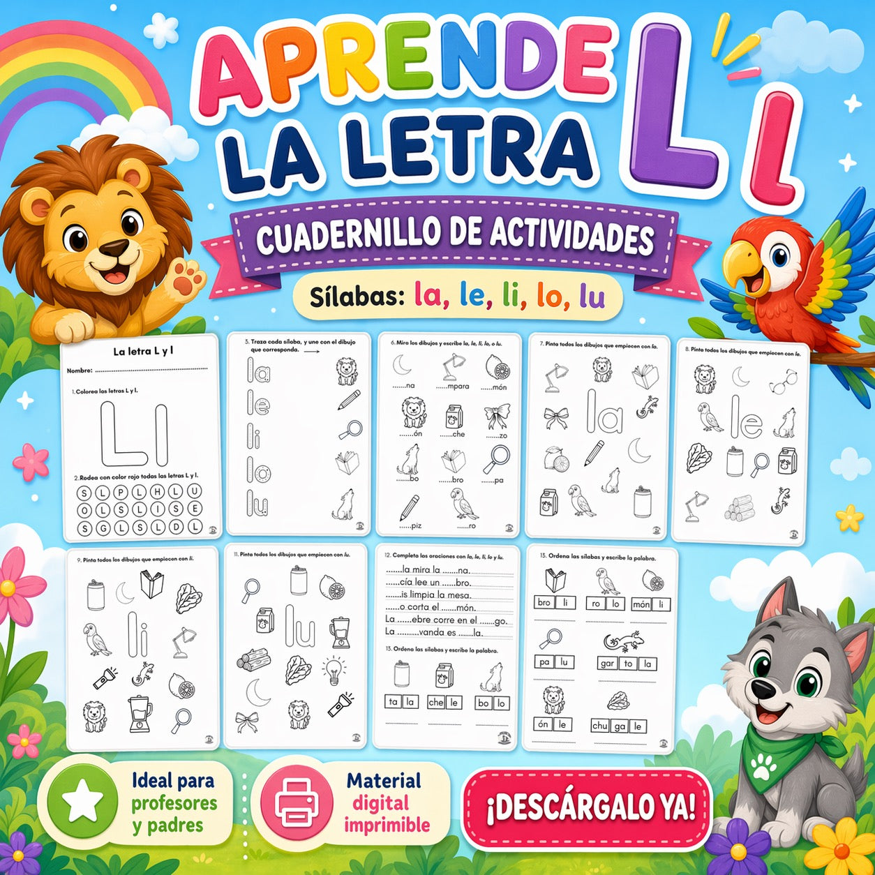 Cuadernillo de la letra L